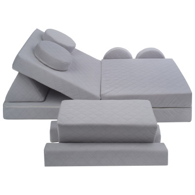 Modulare Kindersofa und Großbausteine-Set 2-in-1